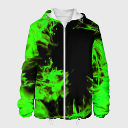 Куртка с капюшоном мужская ЗЕЛЁНЫЙ ОГОНЬ, цвет: 3D-белый