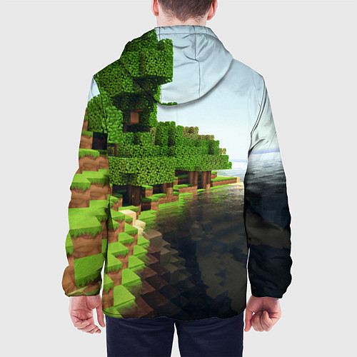 Мужская куртка Minecraft / 3D-Белый – фото 4