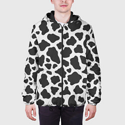 Куртка с капюшоном мужская Cow Skin, цвет: 3D-черный — фото 2
