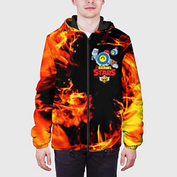 Куртка с капюшоном мужская BRAWL STARS NANI, цвет: 3D-черный — фото 2