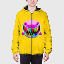 Куртка с капюшоном мужская 6IX9INE 69 SHARK НА СПИНЕ, цвет: 3D-черный — фото 2