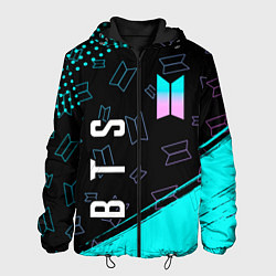 Куртка с капюшоном мужская BTS БТС, цвет: 3D-черный