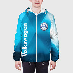 Куртка с капюшоном мужская VOLKSWAGEN, цвет: 3D-белый — фото 2