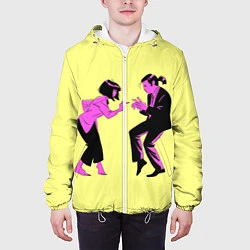 Куртка с капюшоном мужская Криминальное чтиво, цвет: 3D-белый — фото 2