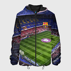 Куртка с капюшоном мужская FC BARCELONA, цвет: 3D-черный