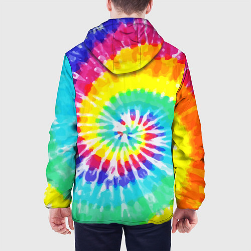 Мужская куртка TIE-DYE СТЕНА / 3D-Белый – фото 4