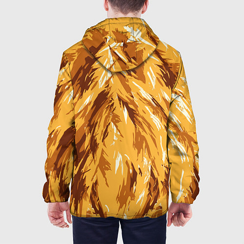 Мужская куртка Взгляд льва / 3D-Белый – фото 4