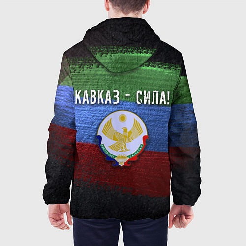 Мужская куртка Дагестан - Кавказ Сила / 3D-Белый – фото 4