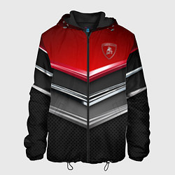 Куртка с капюшоном мужская Lamborghini, цвет: 3D-черный