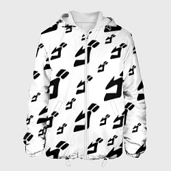 Куртка с капюшоном мужская JoJo Bizarre Adventure, цвет: 3D-белый