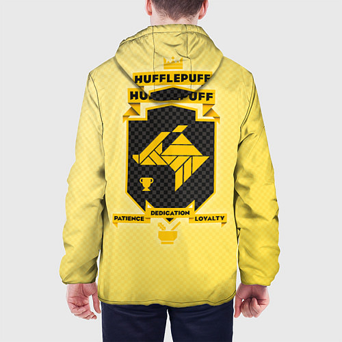 Мужская куртка Hufflepuff / 3D-Белый – фото 4