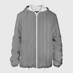 Куртка с капюшоном мужская Серый, цвет: 3D-белый