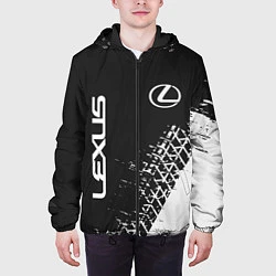 Куртка с капюшоном мужская LEXUS ЛЕКСУС, цвет: 3D-черный — фото 2