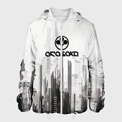 Куртка с капюшоном мужская Cyberpunk 2077 Arasaka, цвет: 3D-белый