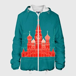Куртка с капюшоном мужская Москва, цвет: 3D-белый