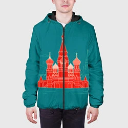 Куртка с капюшоном мужская Москва, цвет: 3D-черный — фото 2