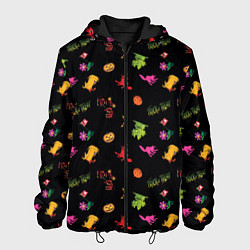 Куртка с капюшоном мужская Looney tunes Паттерн, цвет: 3D-черный