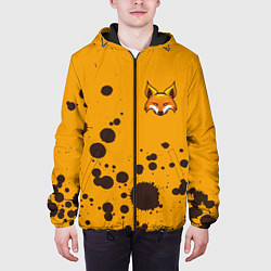 Куртка с капюшоном мужская FOX, цвет: 3D-черный — фото 2