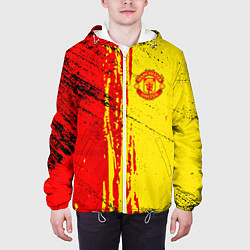 Куртка с капюшоном мужская Manchester United Дьяволы, цвет: 3D-белый — фото 2
