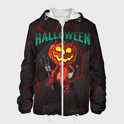 Куртка с капюшоном мужская Halloween, цвет: 3D-белый