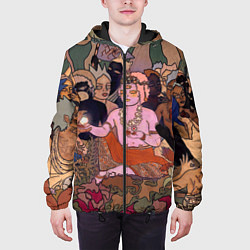 Куртка с капюшоном мужская BRING ME THE HORIZON ART, цвет: 3D-черный — фото 2