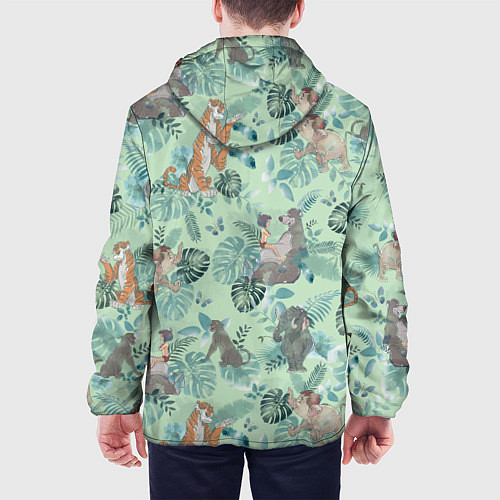 Мужская куртка Jungle Book pattern / 3D-Белый – фото 4