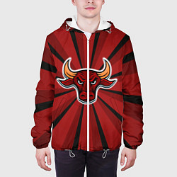 Куртка с капюшоном мужская Красный бык, цвет: 3D-белый — фото 2