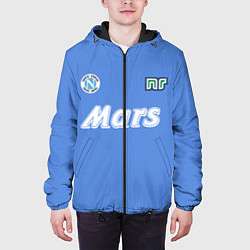 Куртка с капюшоном мужская Диего Марадона Наполи, цвет: 3D-черный — фото 2