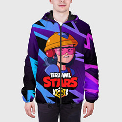 Куртка с капюшоном мужская Джеки Brawl Stars Jacky, цвет: 3D-черный — фото 2