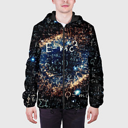 Куртка с капюшоном мужская Формула Вселенной, цвет: 3D-черный — фото 2