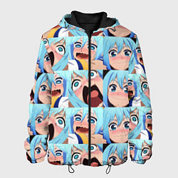 Куртка с капюшоном мужская Аква Коносуба Aqua Konosuba, цвет: 3D-черный