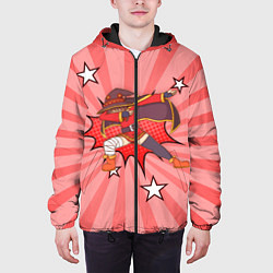 Куртка с капюшоном мужская Megumin Dabbing, цвет: 3D-черный — фото 2