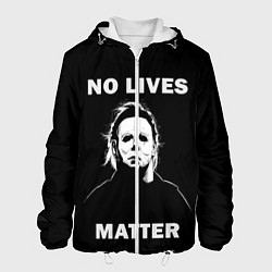 Куртка с капюшоном мужская MICHAEL MYERS, цвет: 3D-белый