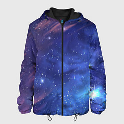 Куртка с капюшоном мужская Звёздное небо, цвет: 3D-черный