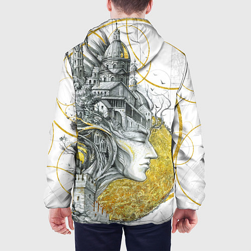 Мужская куртка Мечты города / 3D-Белый – фото 4