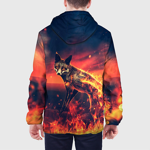 Мужская куртка Огненная лиса / 3D-Белый – фото 4