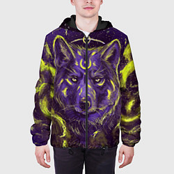 Куртка с капюшоном мужская Волшебный Волк, цвет: 3D-черный — фото 2