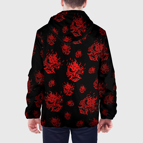 Мужская куртка RED SAMURAI PATTERN / 3D-Белый – фото 4