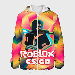 Куртка с капюшоном мужская CS:GO Roblox, цвет: 3D-белый