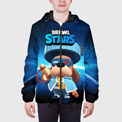 Куртка с капюшоном мужская Генерал Гавс brawl stars, цвет: 3D-черный — фото 2