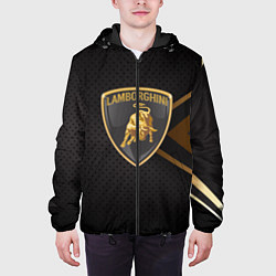 Куртка с капюшоном мужская LAMBORGHINI ЛАМБОРДЖИНИ, цвет: 3D-черный — фото 2