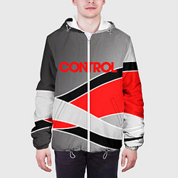 Куртка с капюшоном мужская CONTROL S, цвет: 3D-белый — фото 2