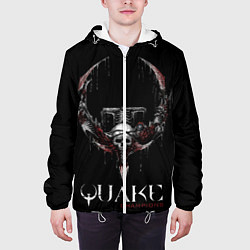 Куртка с капюшоном мужская Quake Champions, цвет: 3D-белый — фото 2
