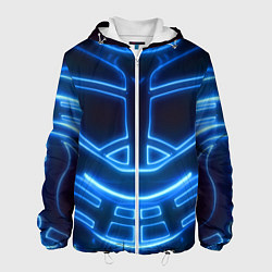 Куртка с капюшоном мужская Неоновая броня Neon Armor, цвет: 3D-белый