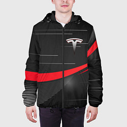 Куртка с капюшоном мужская TESLA ABSTRACT ТЕСЛА СПОРТ, цвет: 3D-черный — фото 2