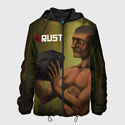Куртка с капюшоном мужская Rust, цвет: 3D-черный
