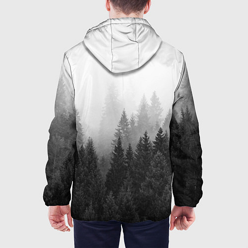 Мужская куртка Туманный лес / 3D-Белый – фото 4