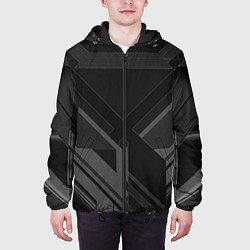 Куртка с капюшоном мужская Хромированная Сталь, цвет: 3D-черный — фото 2