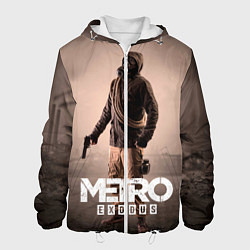Куртка с капюшоном мужская Metro Exodus, цвет: 3D-белый