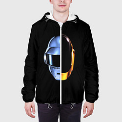 Куртка с капюшоном мужская Daft Punk, цвет: 3D-белый — фото 2
